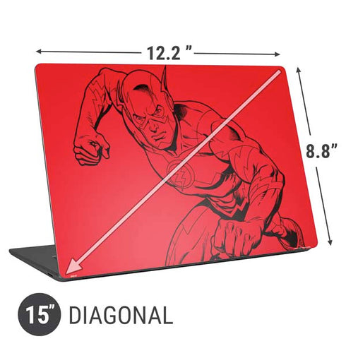 DC Comics The Flash Comic Pop Universal Laptop 15in (12.2 x 8.8in) Skin